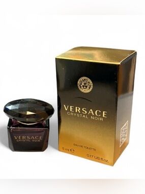 Versace Crystal Noir Mini in Black and Gold